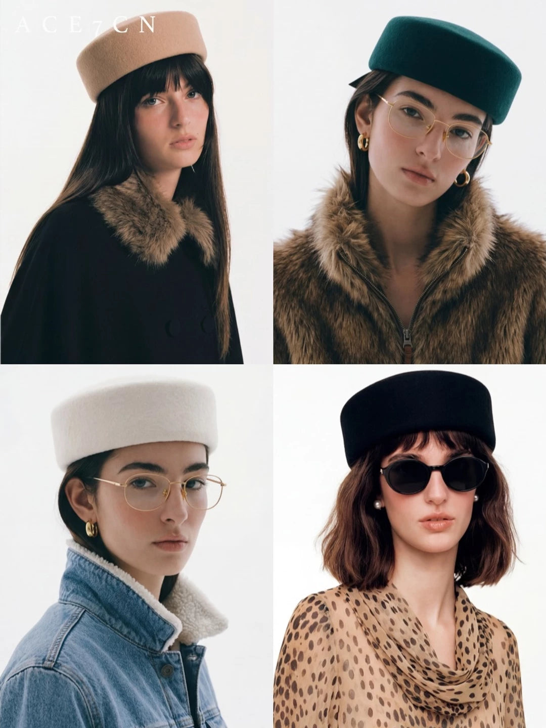 British Vintage Pillbox Hat 100 Wool pillbox Hepburn