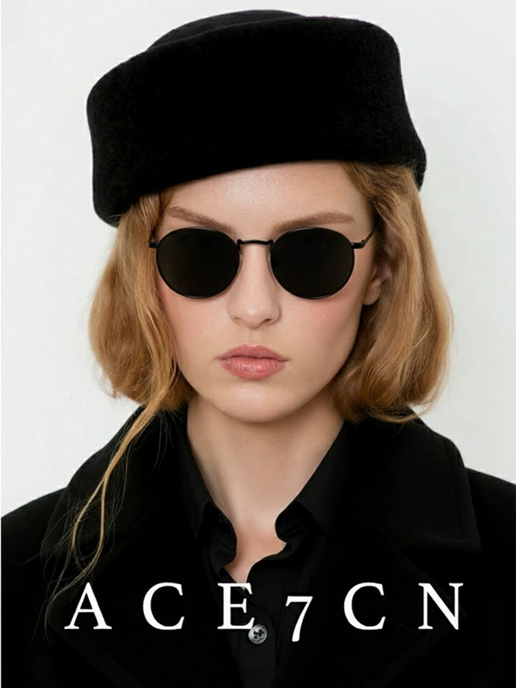 Round-Crown Wool Pillbox Hat — ACE7CN