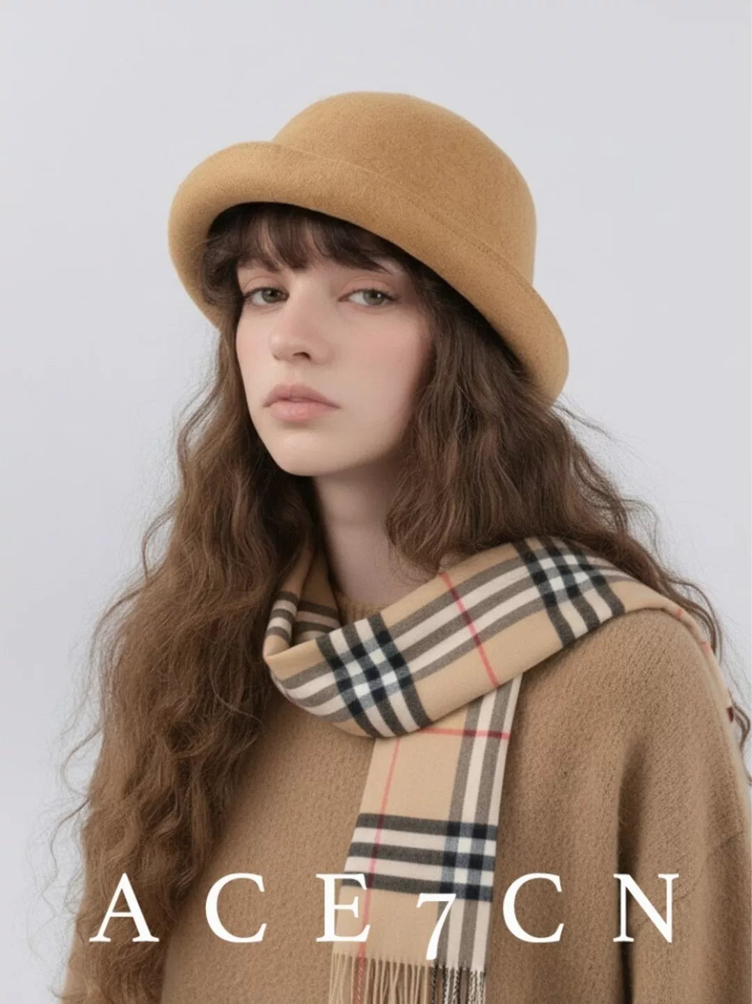 Candy-Tone Roll-Brim Wool-Blend Fedora — ACE7CN
