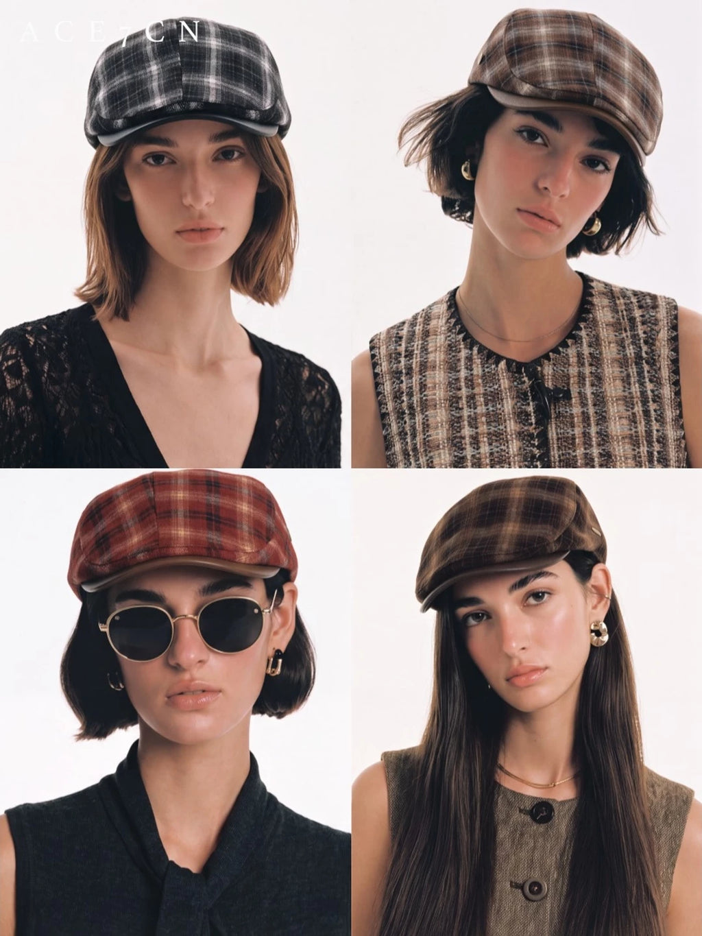 Tartan Flat Cap — ACE7CN