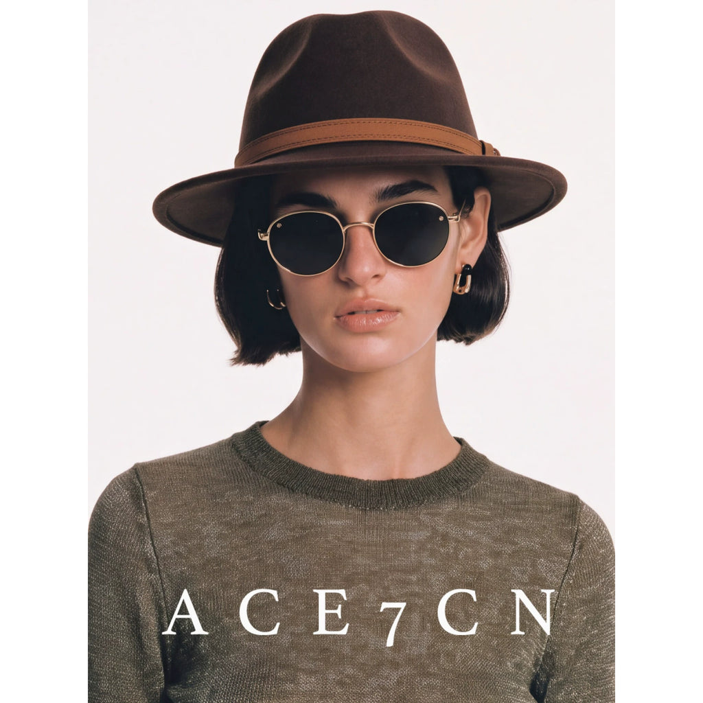 Belt-Buckle Western Panama Hat — ACE7CN