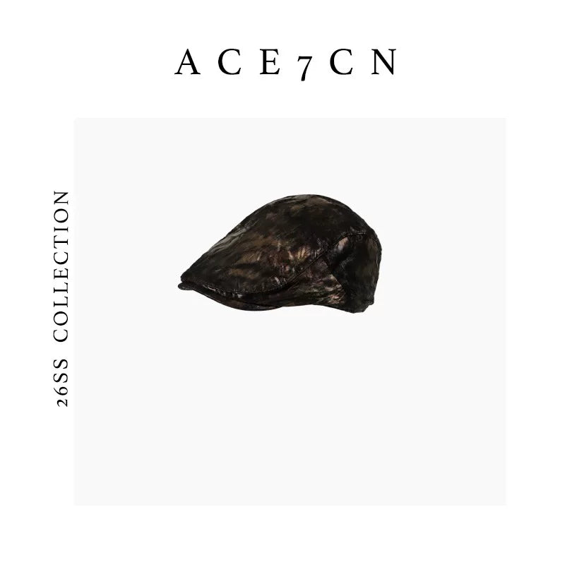 Bronze Metallic Flat Cap — ACE7CN