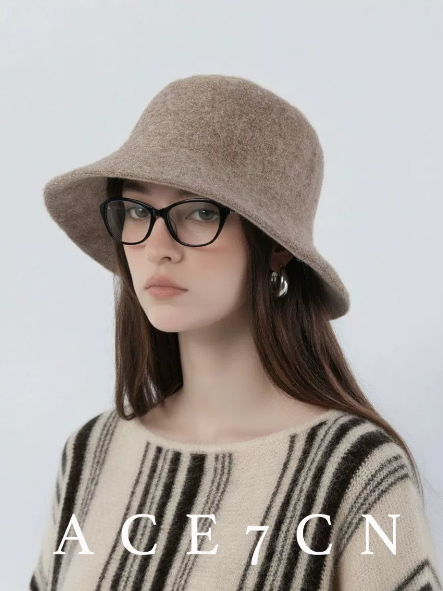 Knit Wool Bucket Hat — ACE7CN