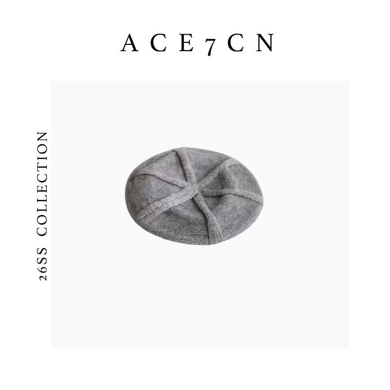 Soft Wool Knit Beret — ACE7CN