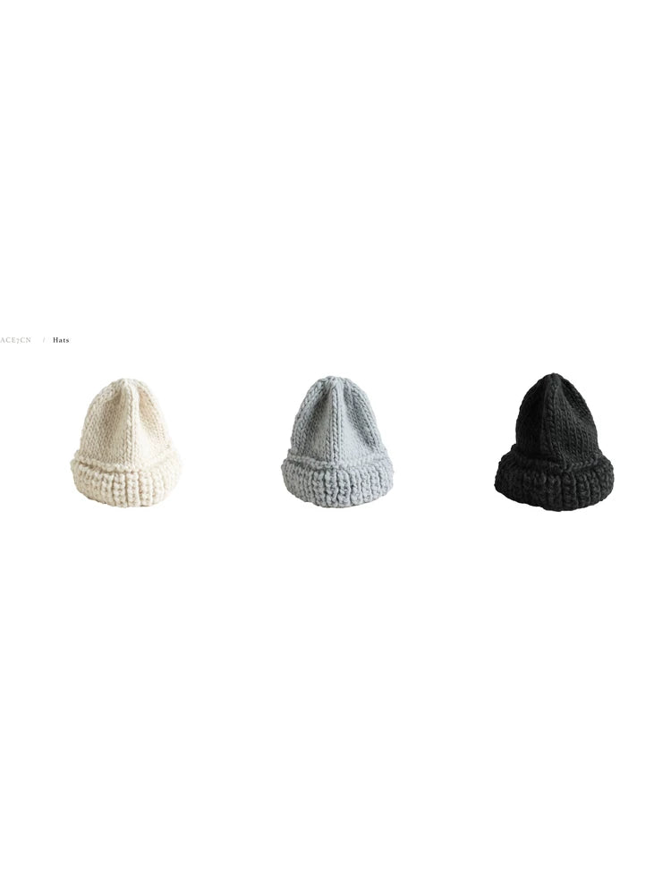 Chunky-Knit Wool Beanie — ACE7CN