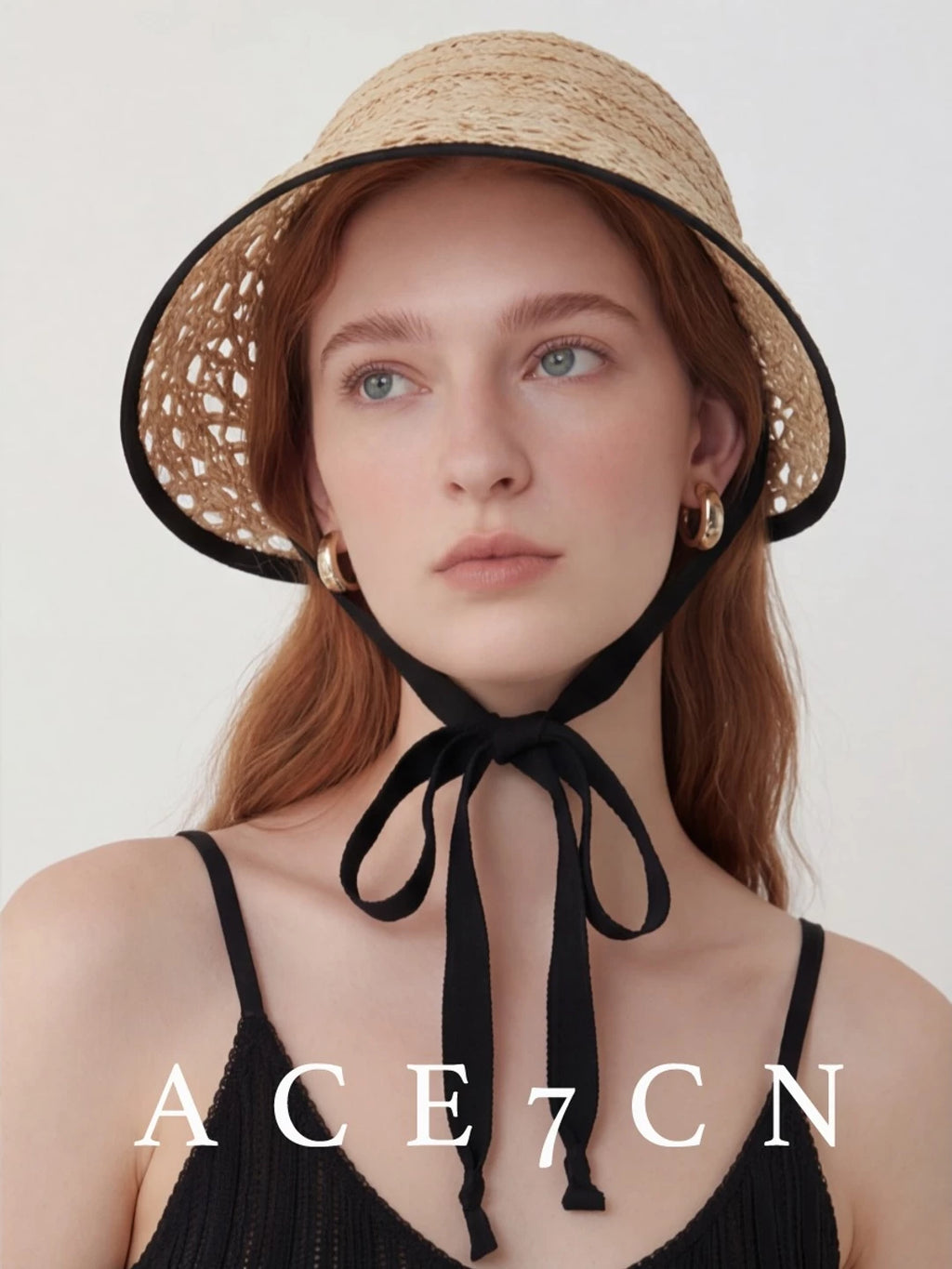Openwork Raffia Hat — ACE7CN