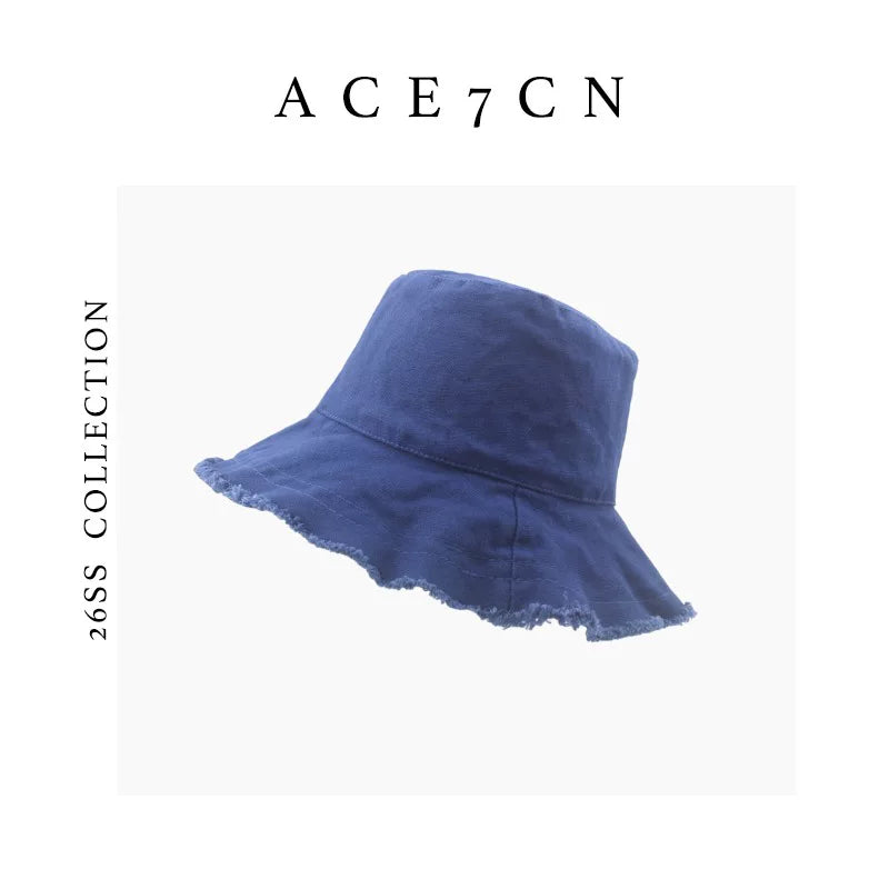 Lightweight Cotton Lampshade Bucket Hat — ACE7CN