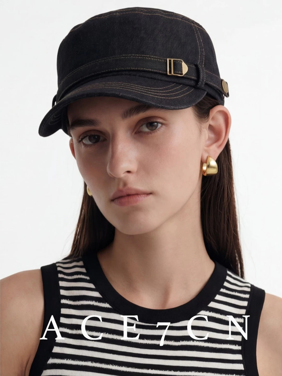 Breathable Denim Equestrian Cap — ACE7CN