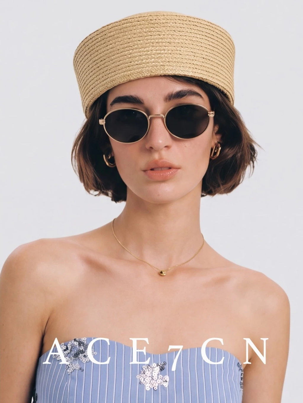 Multicolor Raffia Pillbox Hat — ACE7CN