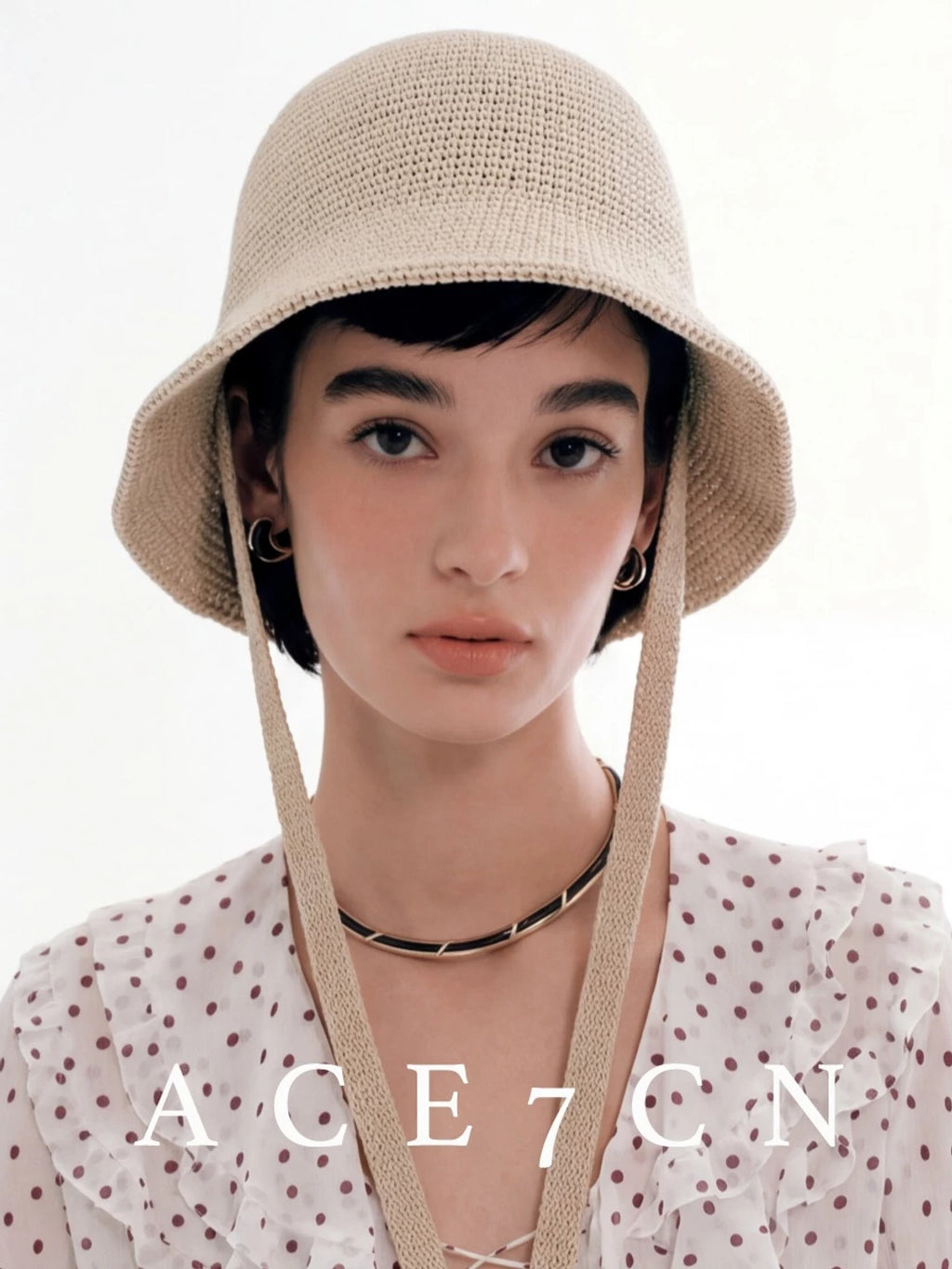 Tie-Strap Crochet Bucket Hat — ACE7CN