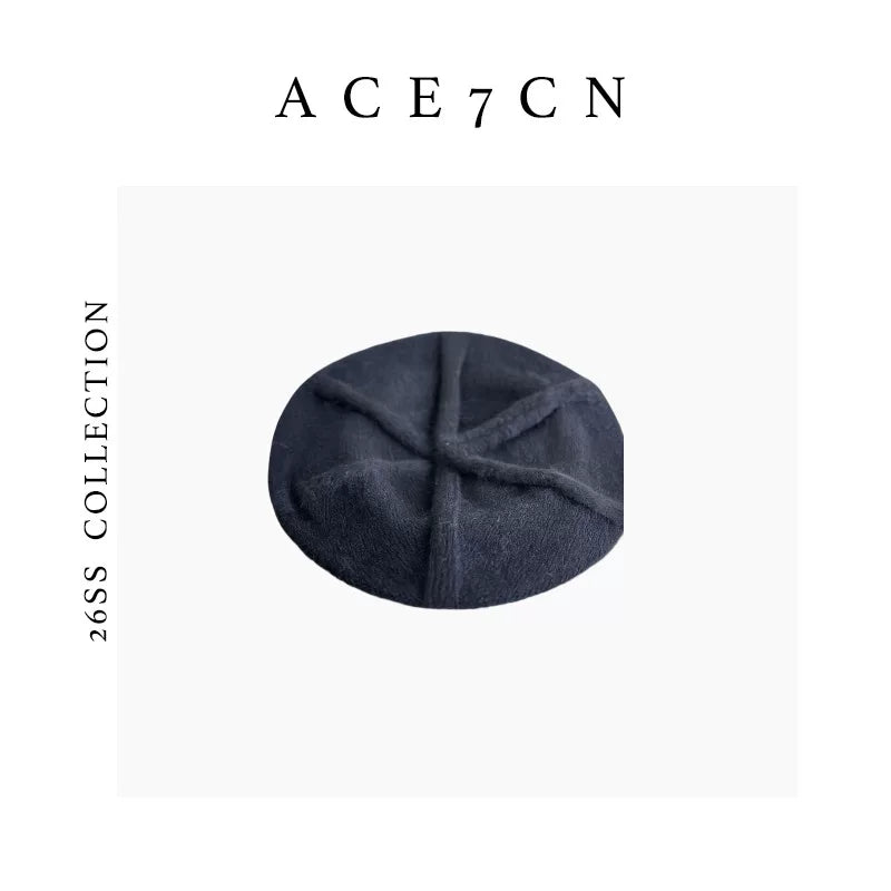 Soft Wool Knit Beret — ACE7CN