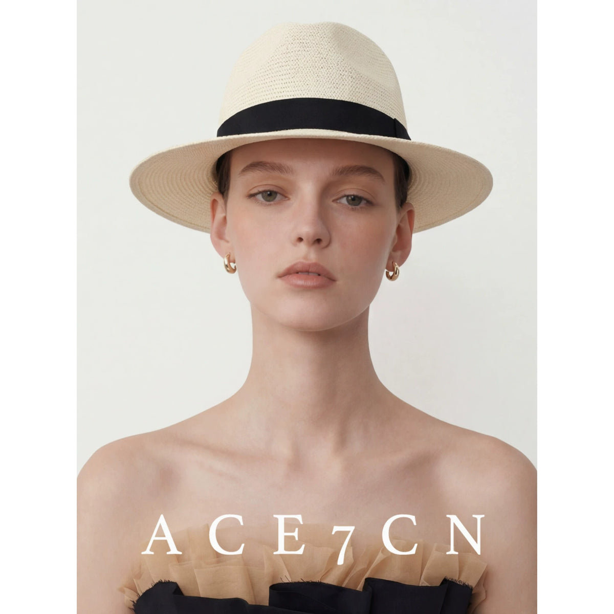 Western Straw Panama Hat — ACE7CN