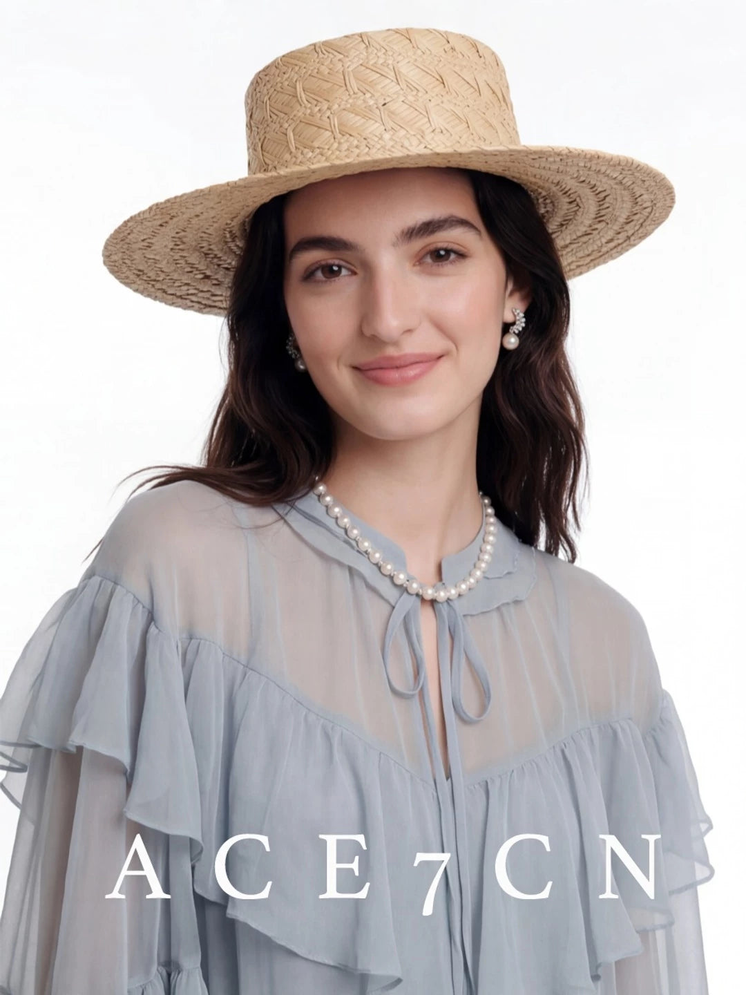 Hand-Woven Raffia Fedora — ACE7CN