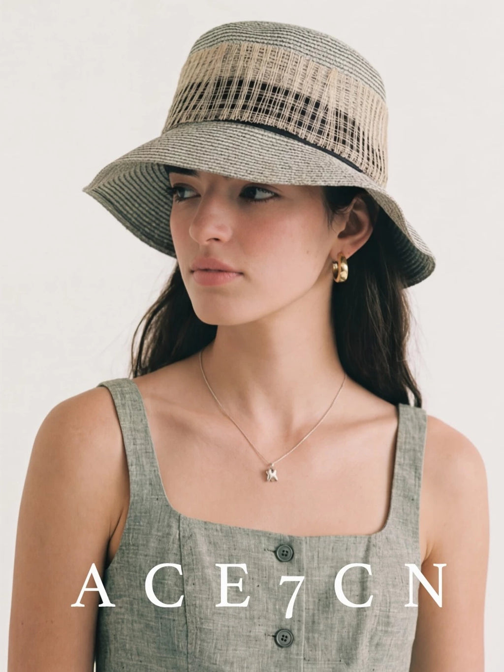 Gray Runway Straw Fedora — ACE7CN