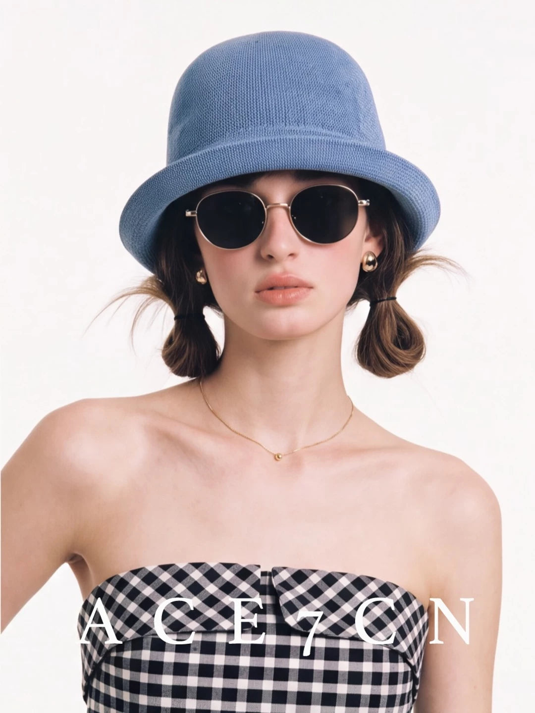 Ultra-Thin Linen Roll-Brim Bucket Hat — ACE7CN