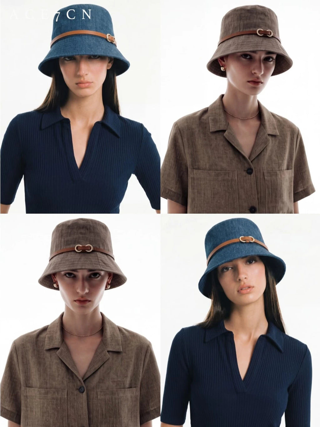 Soft Cotton-Linen Bucket Hat — ACE7CN