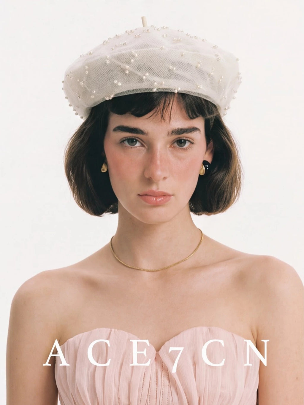 Hand-Beaded Painter Beret — ACE7CN