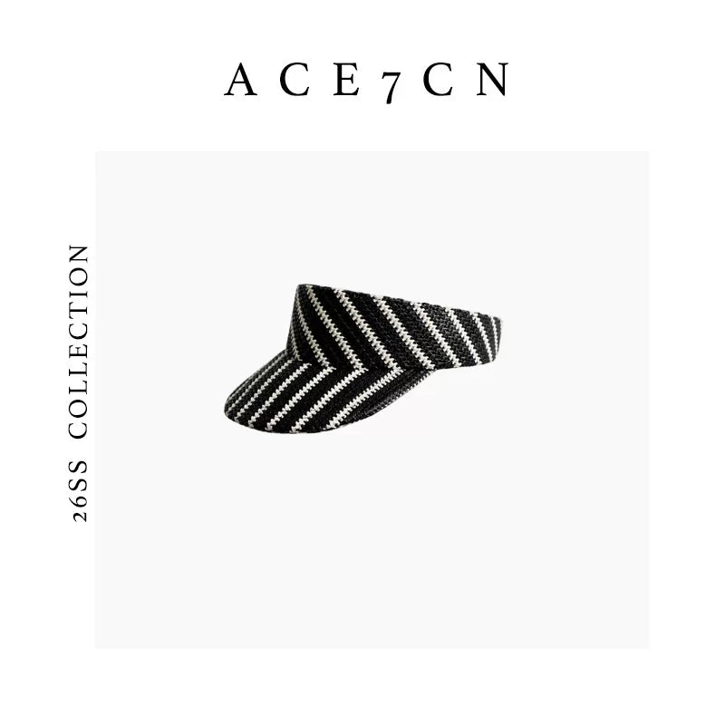 Rainbow-Stripe Headband Visor — ACE7CN