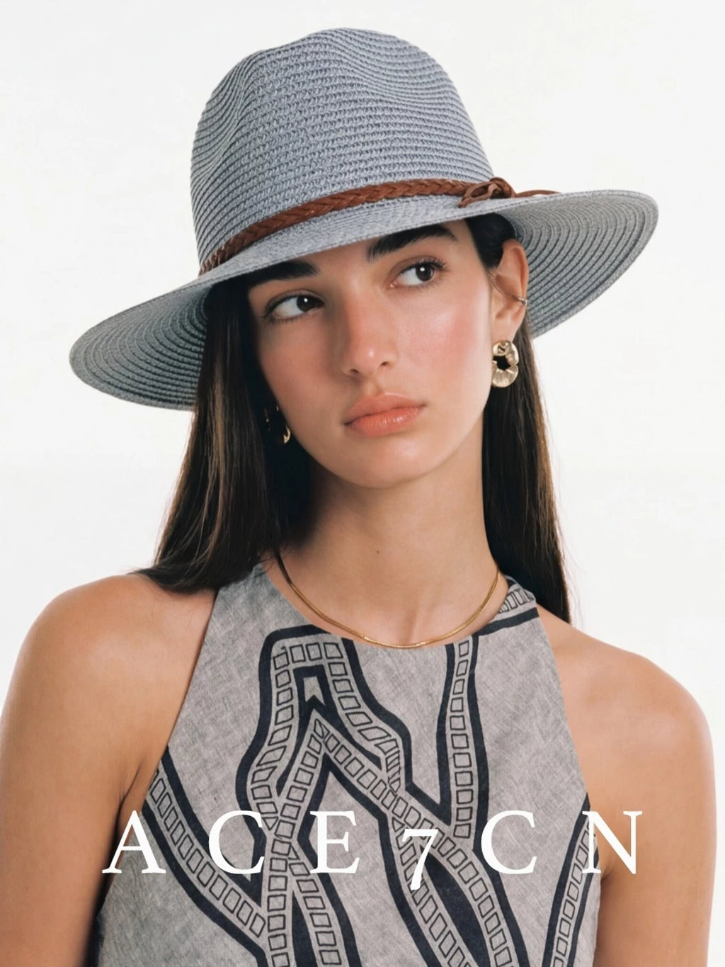 Woven Straw Panama Hat — ACE7CN