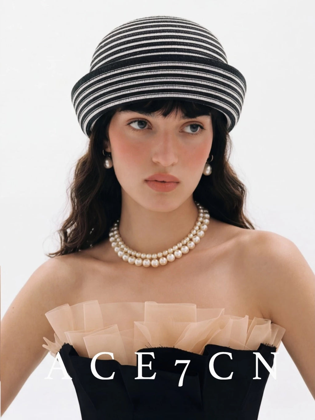 Domed Straw Pillbox Hat — ACE7CN