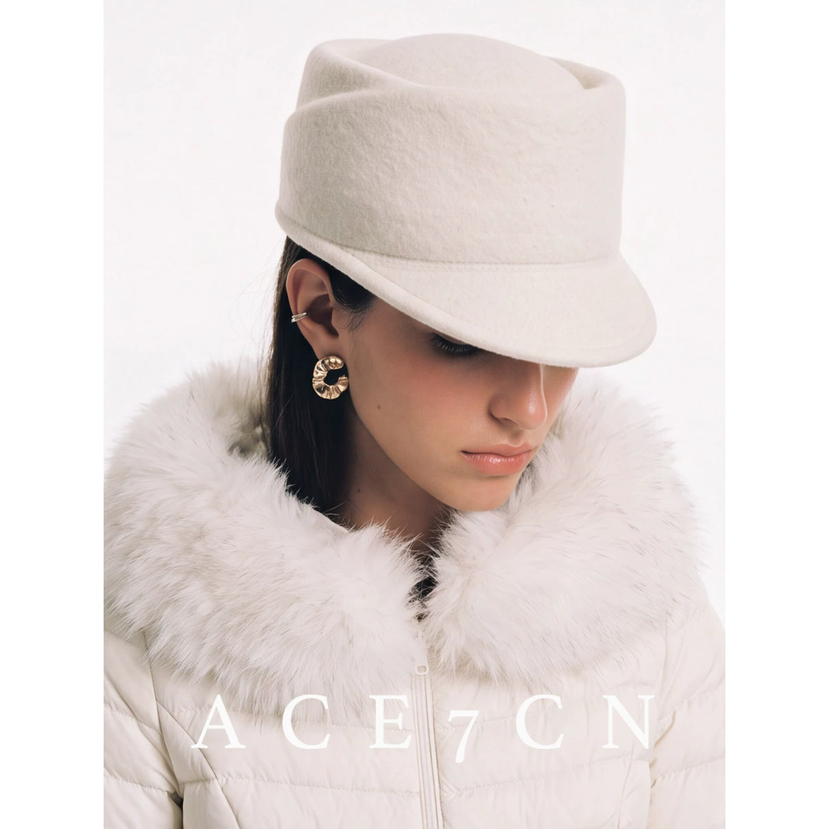 Sculpted Wool Felt Equestrian Cap — ACE7CN