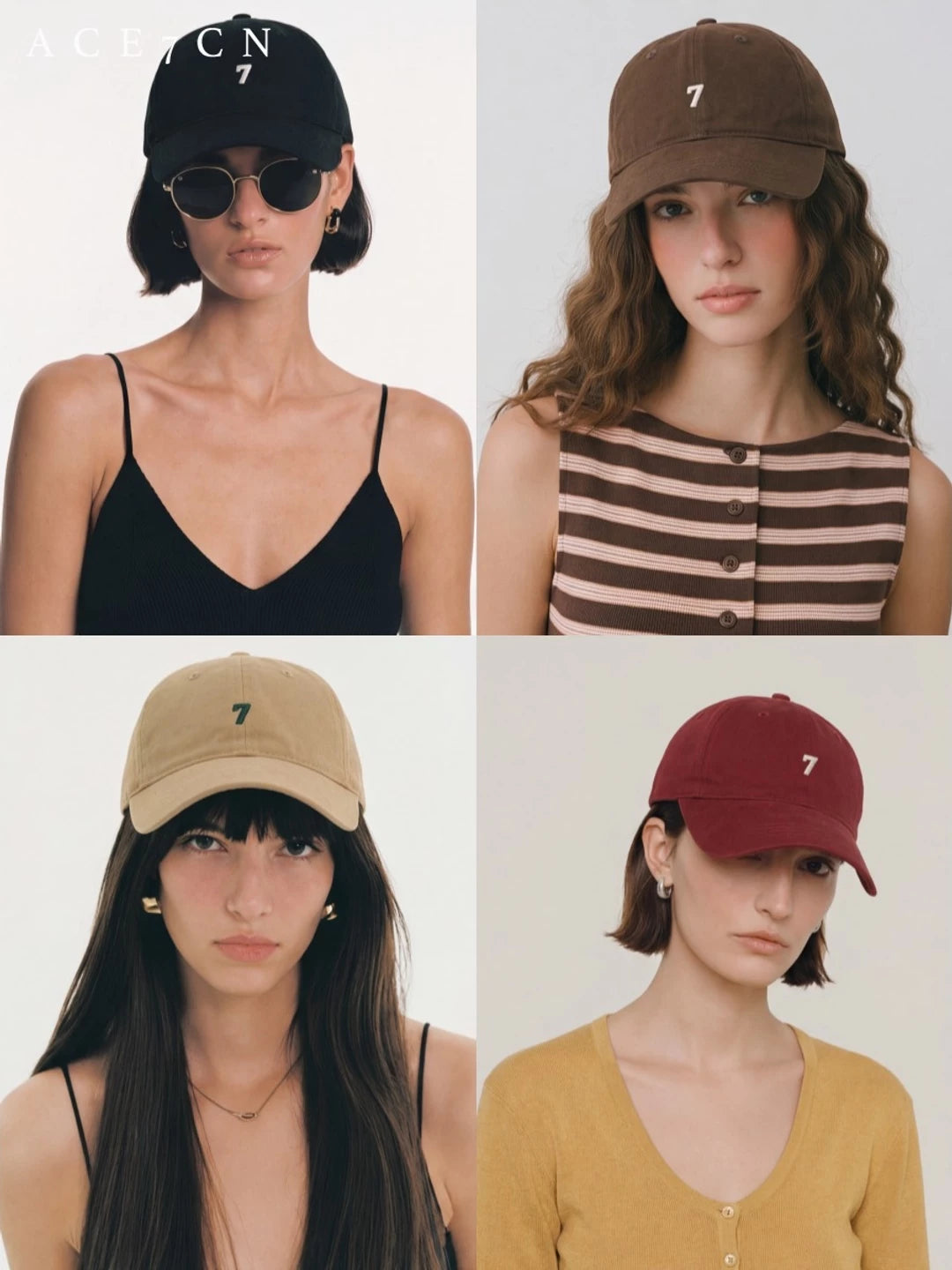 Soft-Crown Embroidered Baseball Cap — ACE7CN