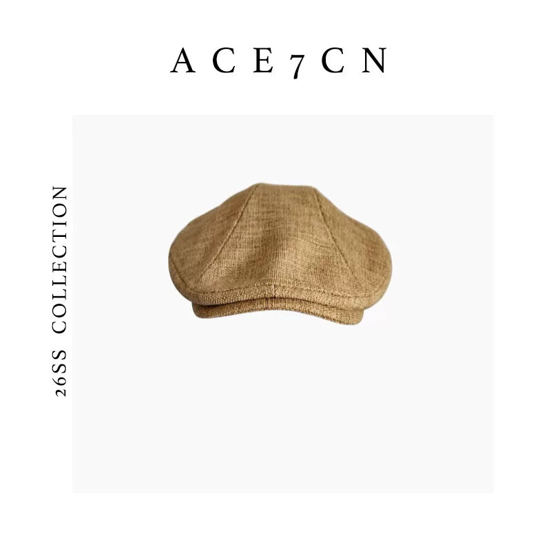 Linen Flat Cap — ACE7CN
