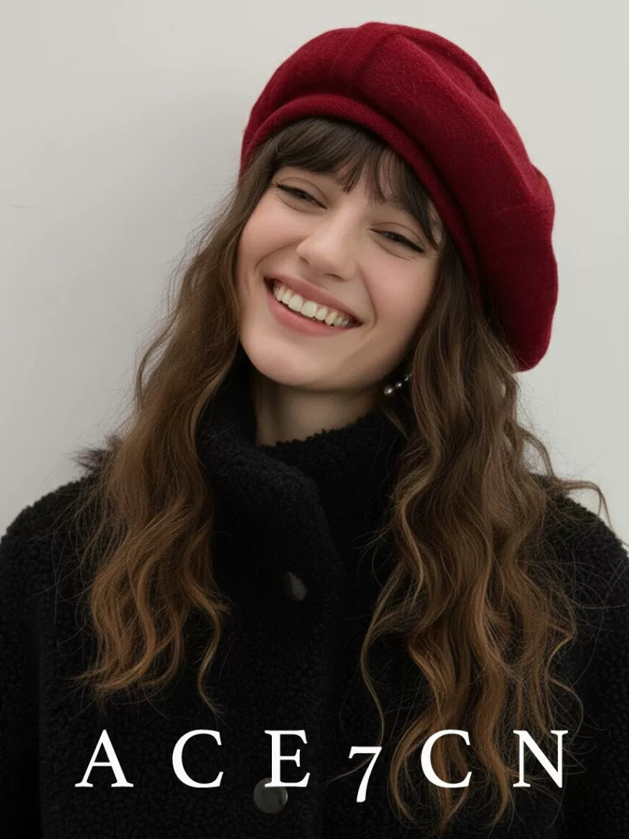 Soft Knit Wool Painter Beret — ACE7CN