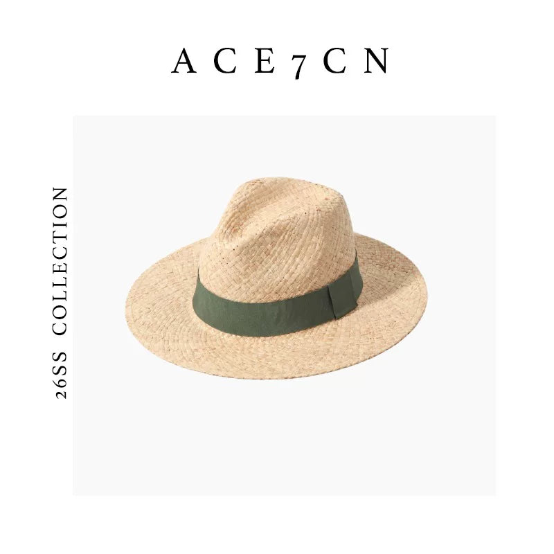 Natural Raffia Fedora — ACE7CN
