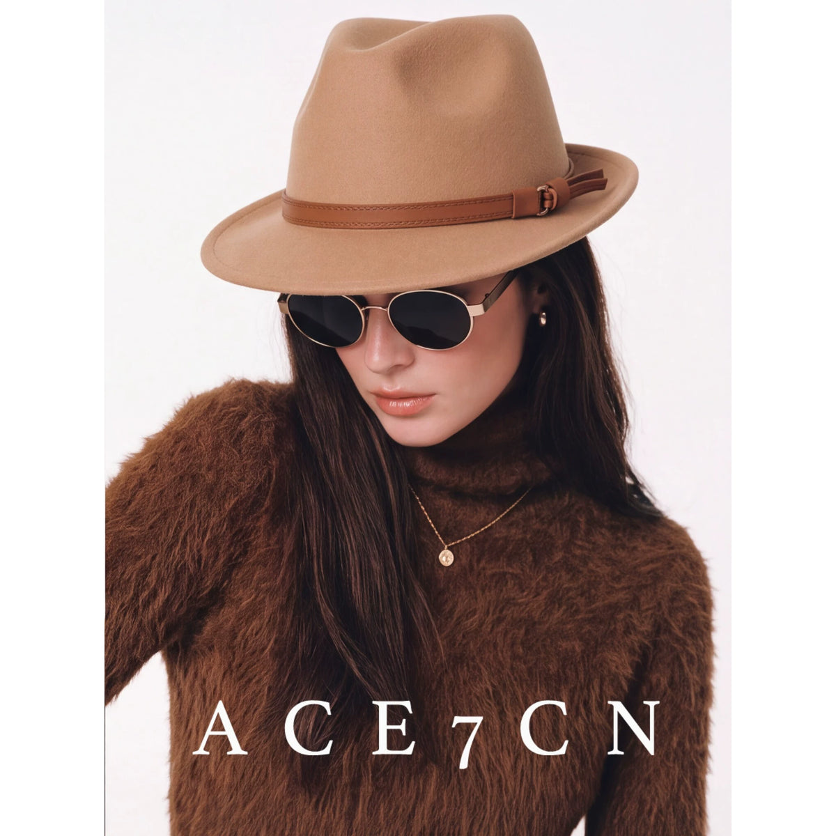 Belt-Buckle Western Panama Hat — ACE7CN