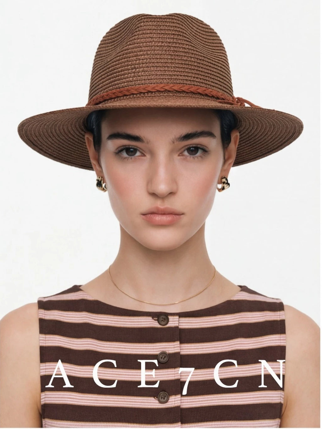 Woven Straw Panama Hat — ACE7CN