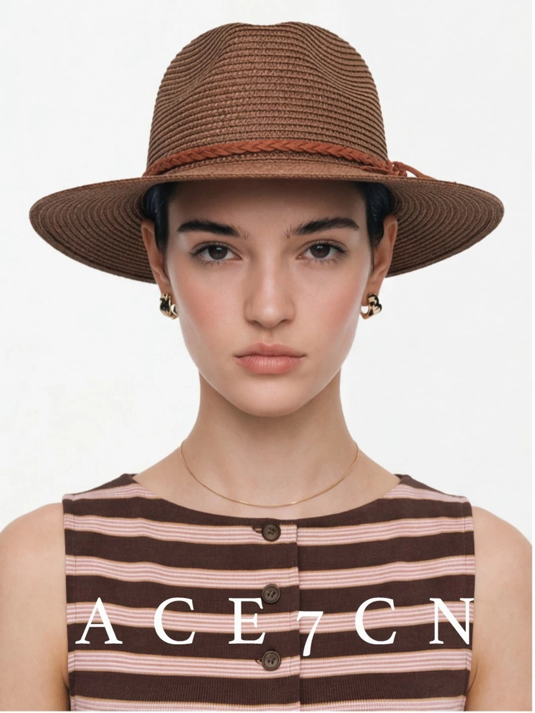 Woven Straw Panama Hat — ACE7CN