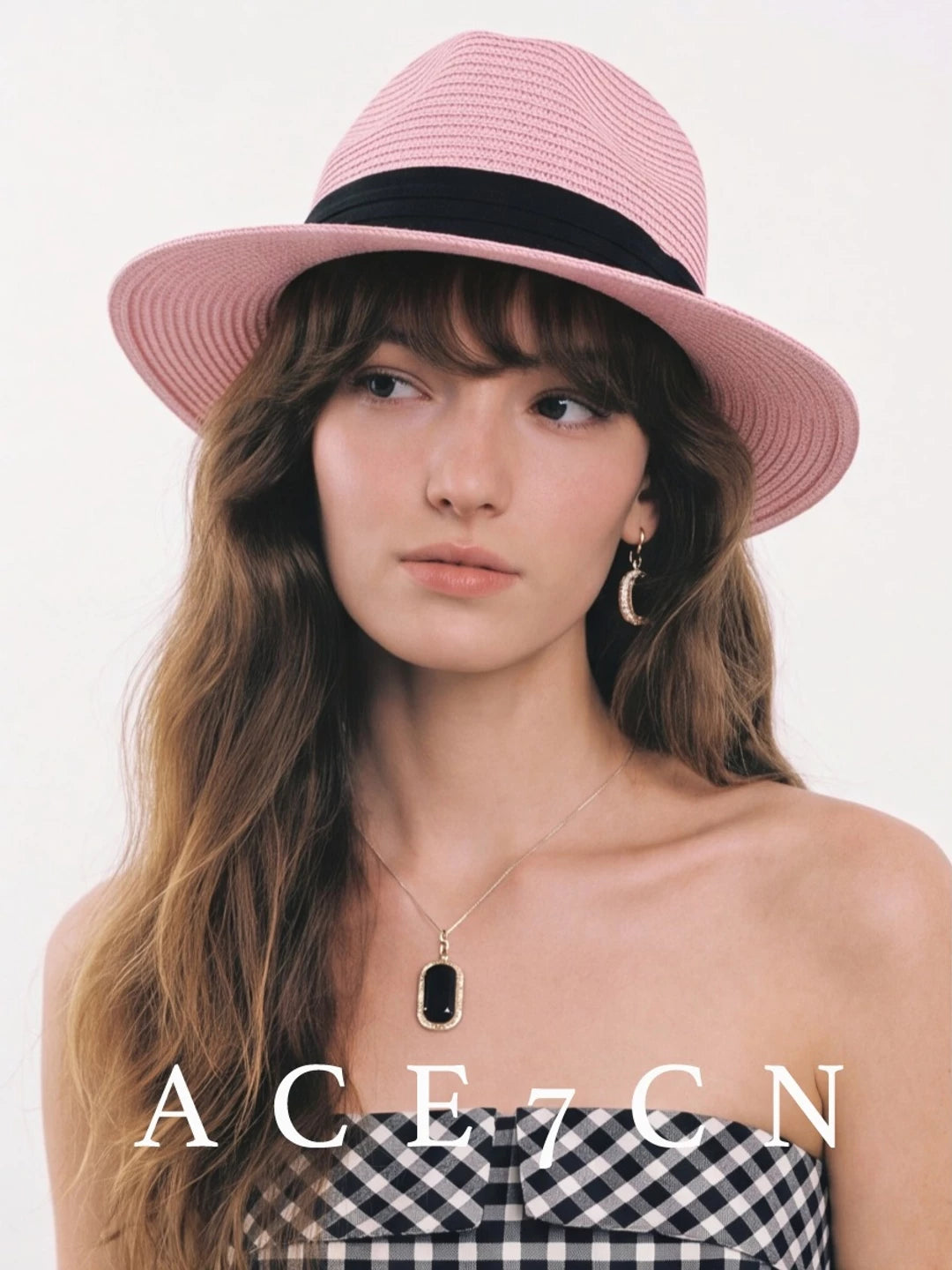 Wide-Brim Straw Panama Hat — ACE7CN