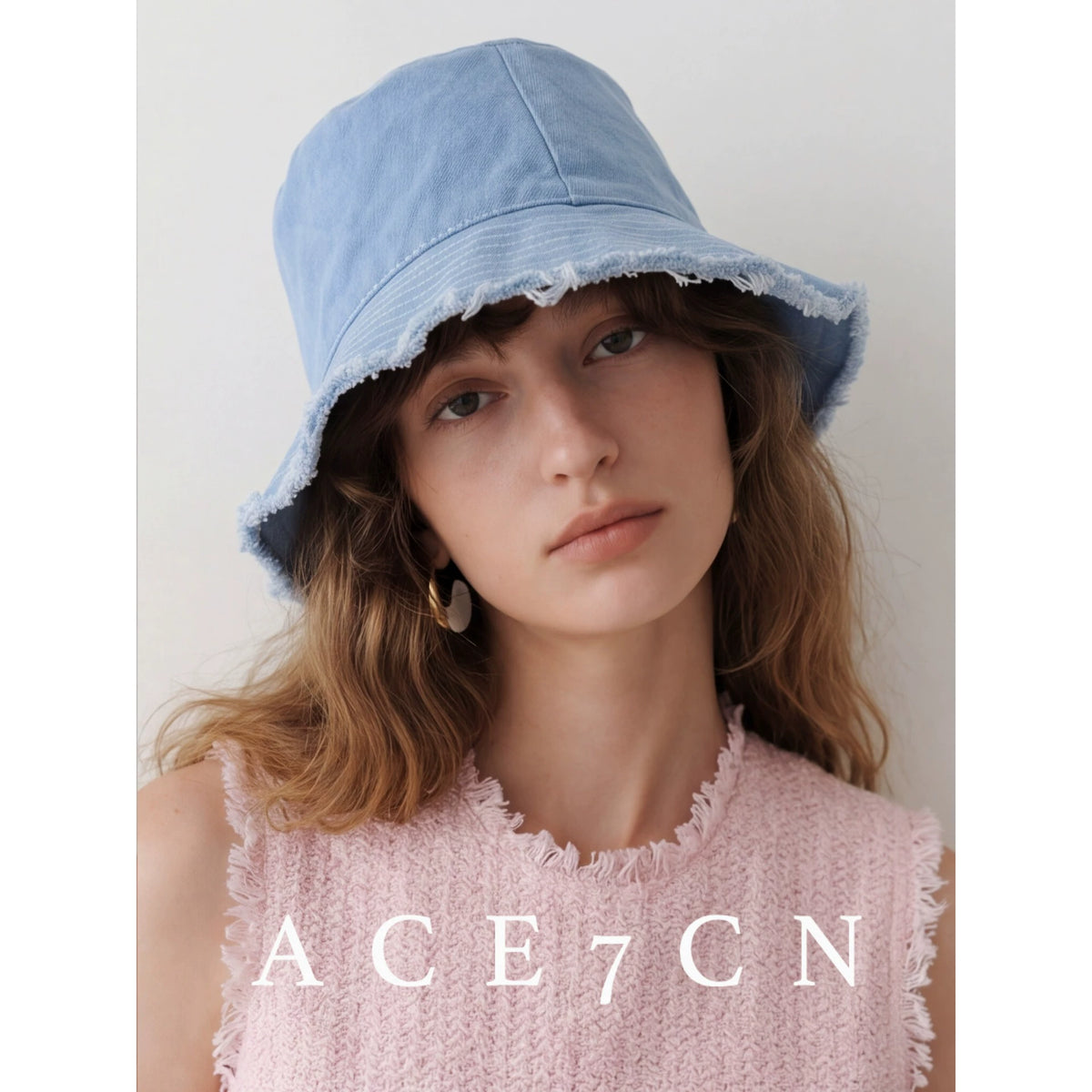 Lightweight Cotton Lampshade Bucket Hat — ACE7CN
