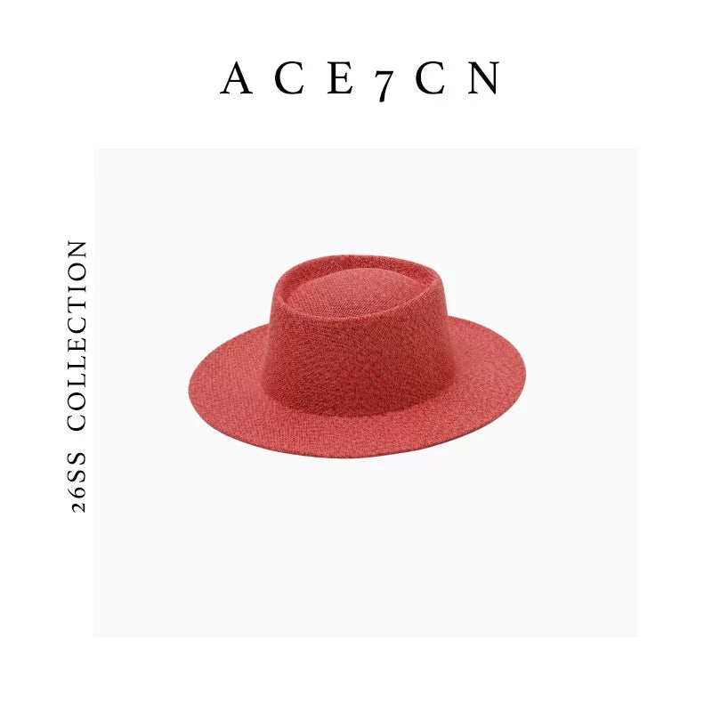 Short-Brim Straw Cowboy Hat — ACE7CN