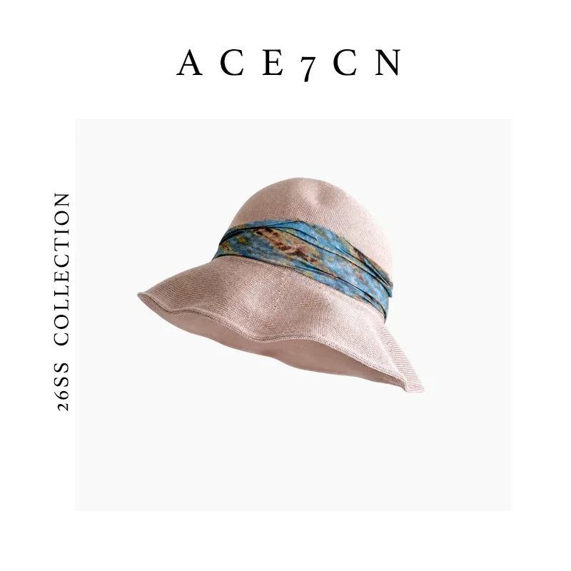 Ink-Wash Band Bucket Hat — ACE7CN