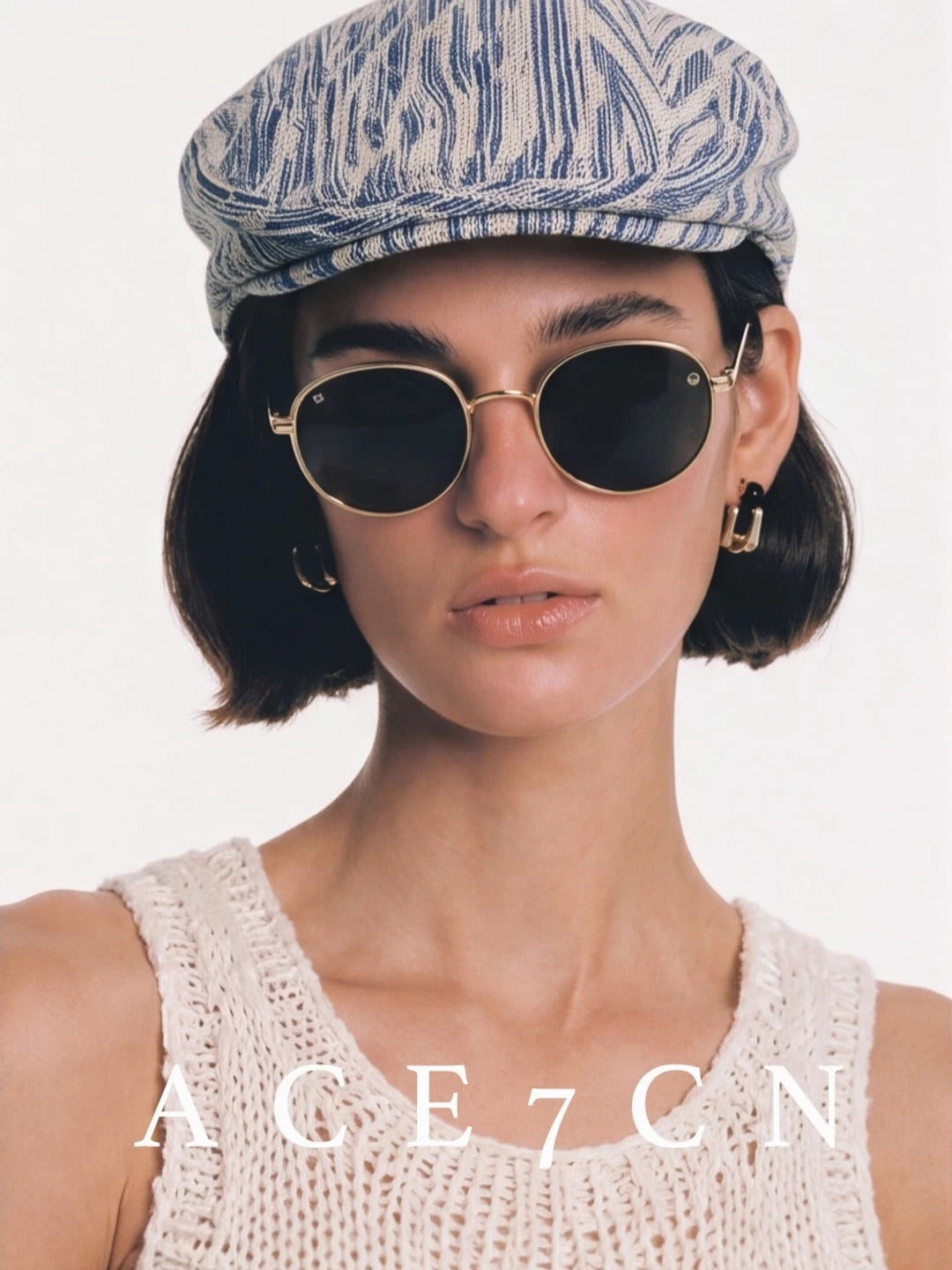 Branch-Texture Flat Cap — ACE7CN