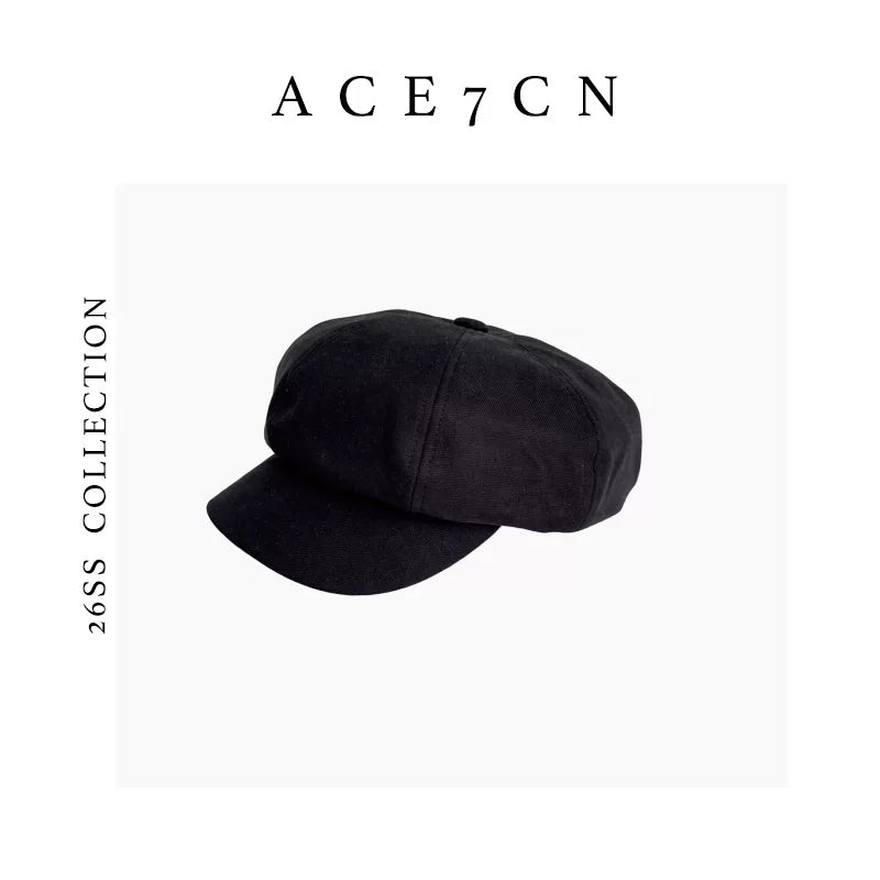 Matte Cotton Newsboy Cap — ACE7CN