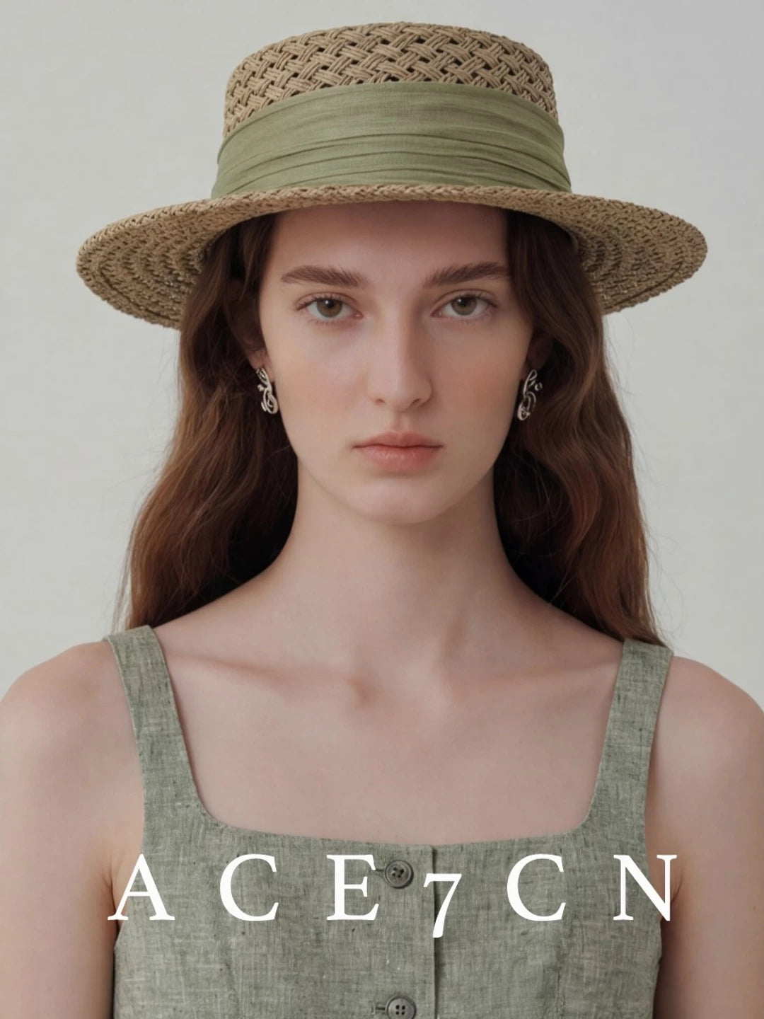 Openwork Silk-Straw Fedora — ACE7CN