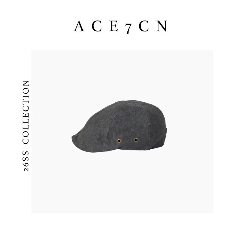 Sand-Washed Newsboy Cap — ACE7CN