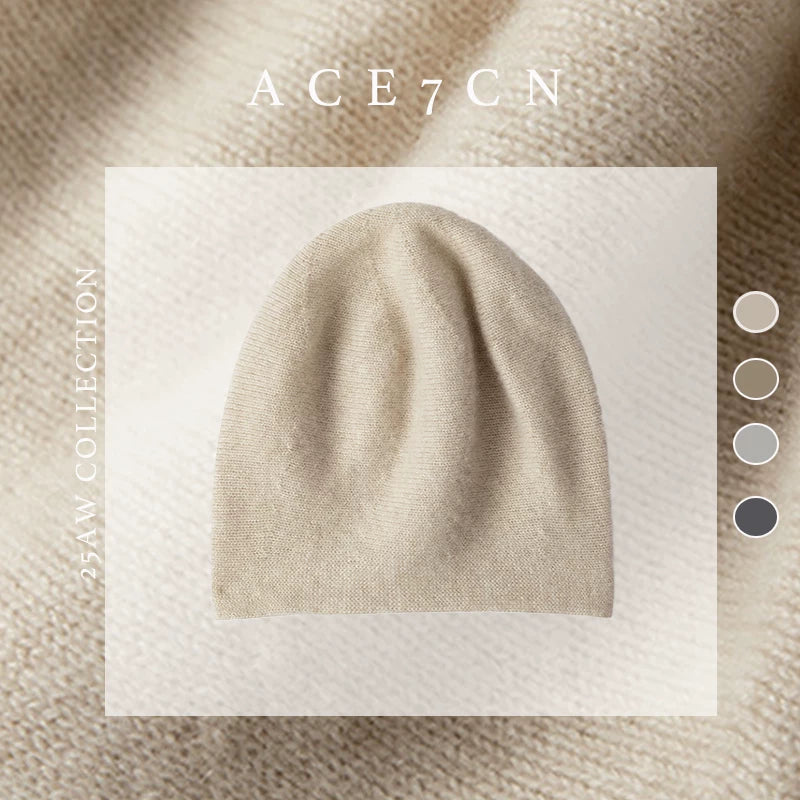 Slouchy Cashmere Beanie — ACE7CN