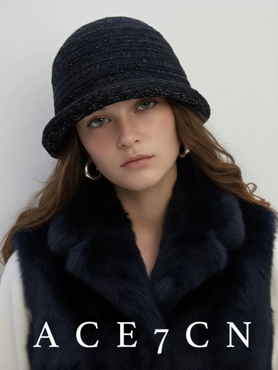 Roll-Brim Hand-Crochet Bucket Hat — ACE7CN