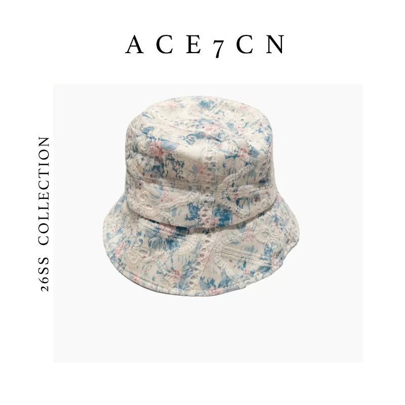Embossed Jacquard Lace Bucket Hat — ACE7CN