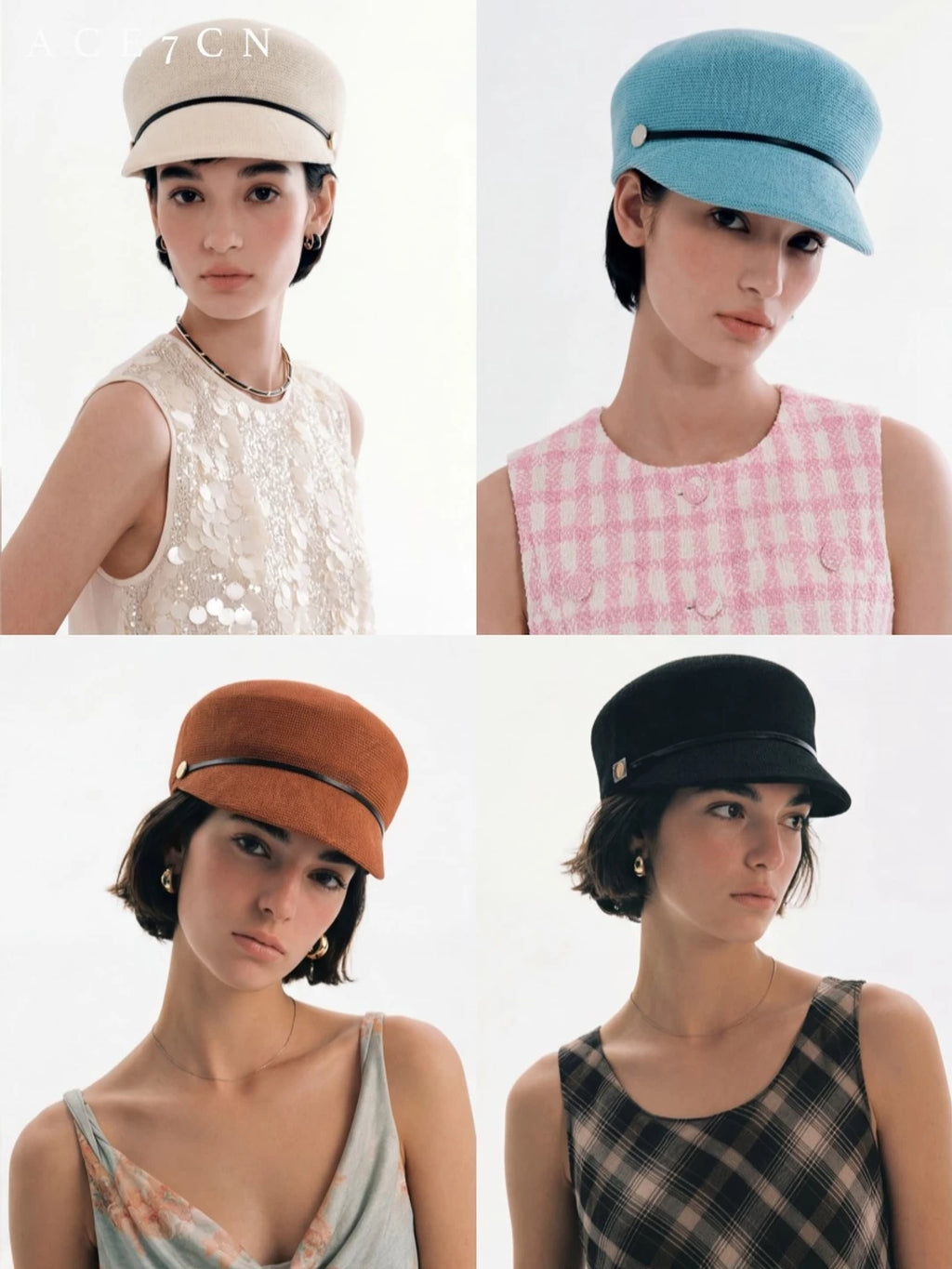 Short-Brim Equestrian Cap — ACE7CN