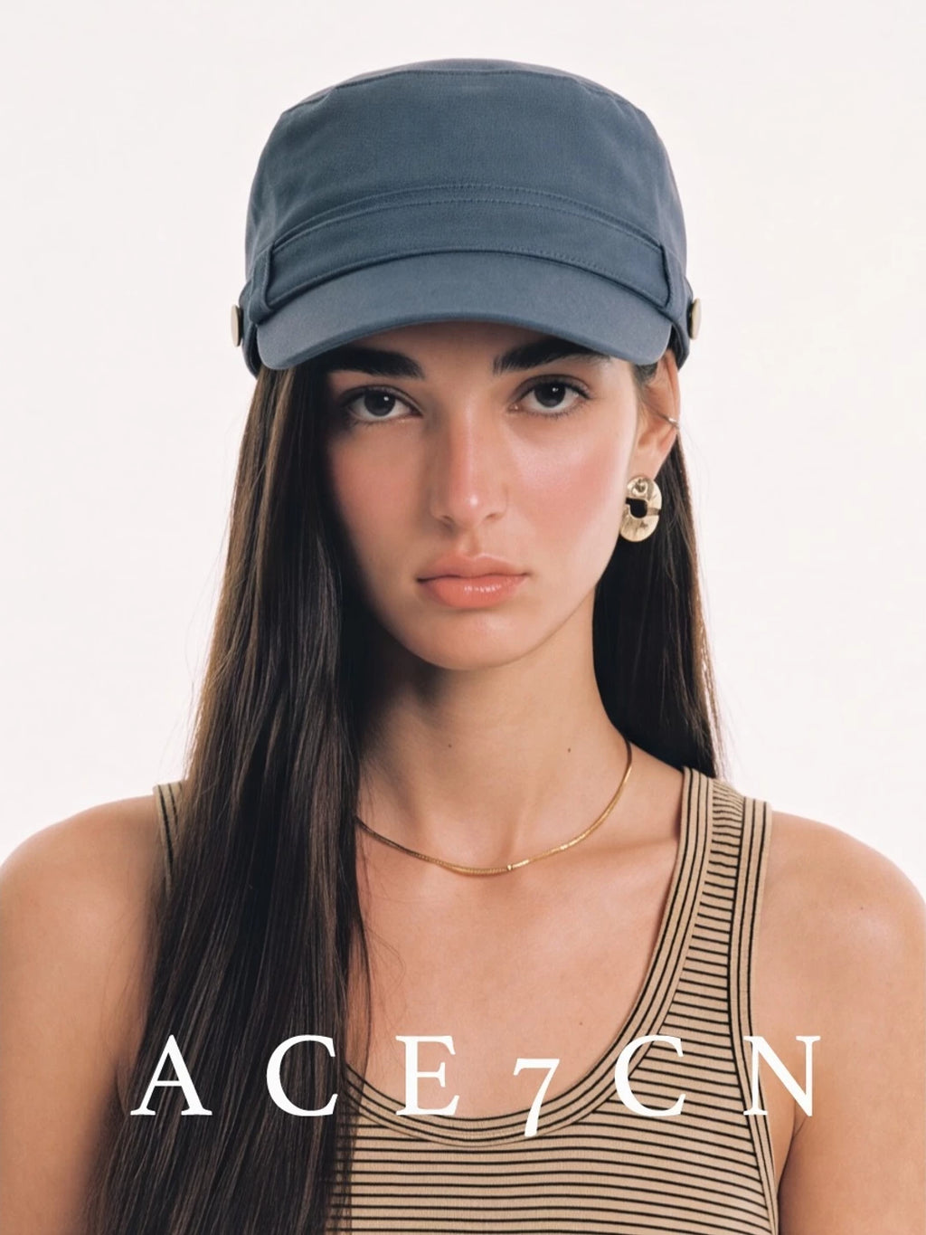 Flat-Top Workwear Equestrian Cap — ACE7CN