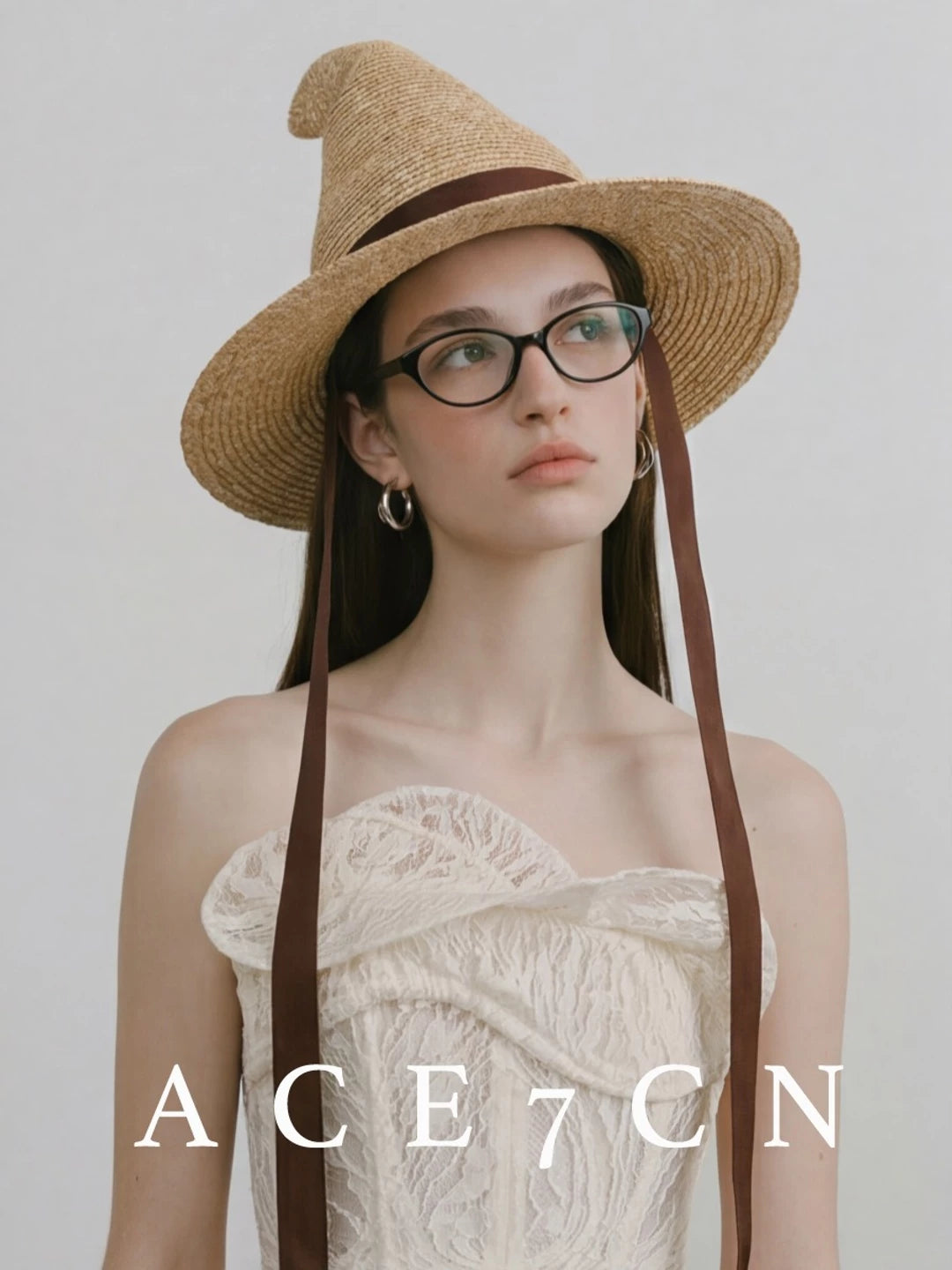 Pointed Wheat-Straw Witch Hat — ACE7CN