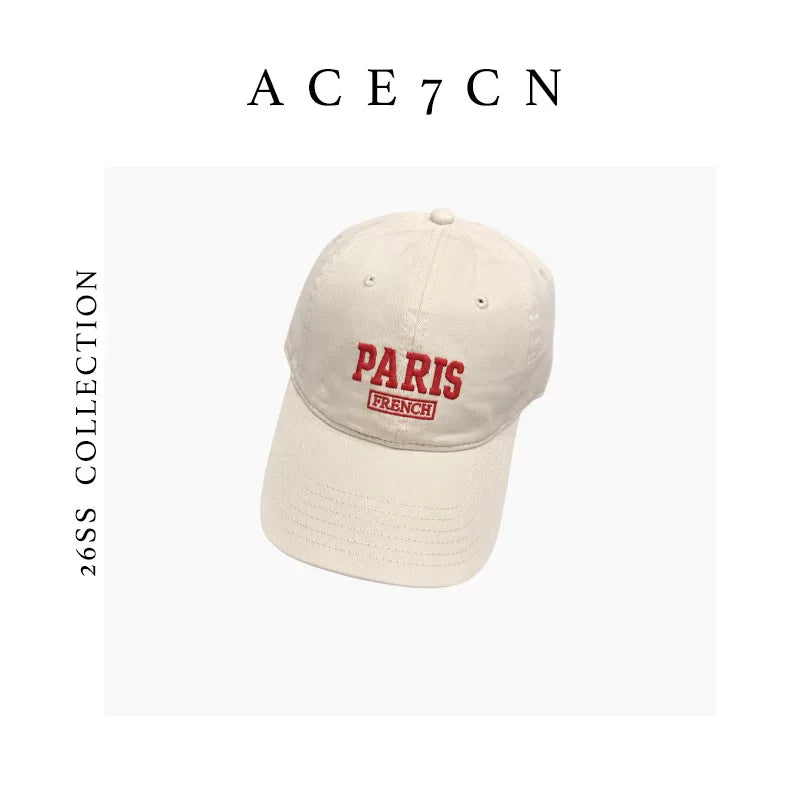 Paris-Embroidered Baseball Cap — ACE7CN