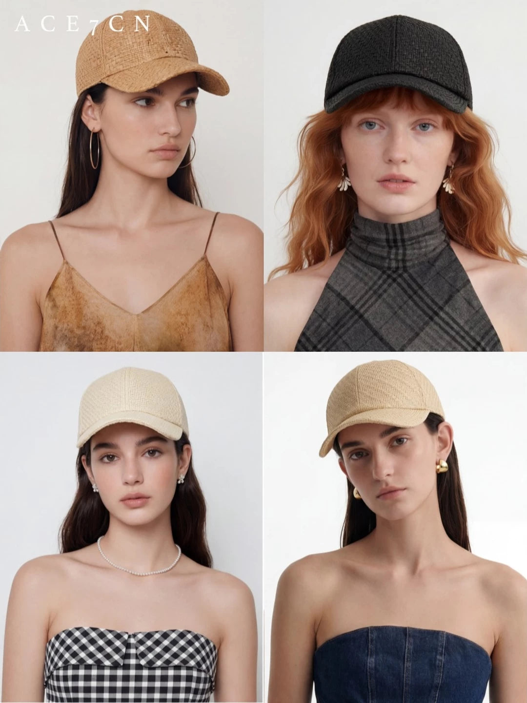 Breathable Straw Baseball Cap — ACE7CN