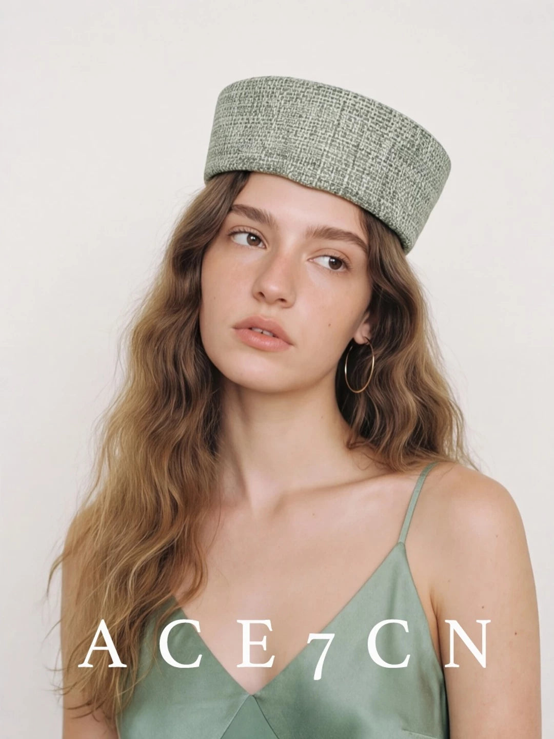 Hand-Woven Straw Pillbox Hat — ACE7CN
