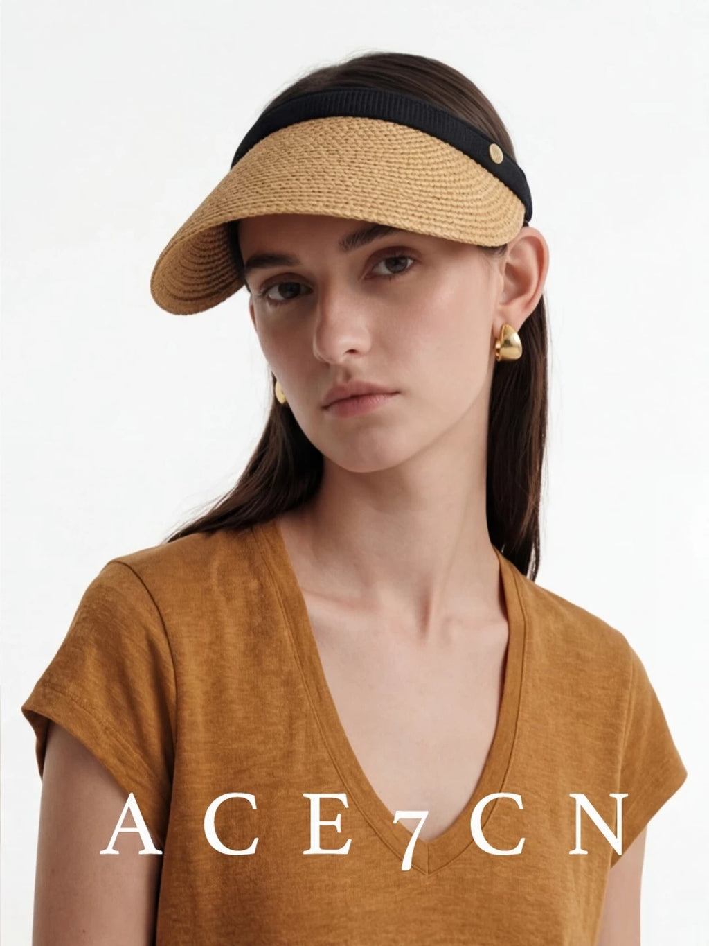 Open-Top Straw Visor — ACE7CN